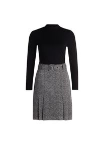 Zero , Minikleid »Minikleid 2 in 1 Optik Fischgrätenmuster« , Patch BlackCream , EURO , 40 -EURO , 40 , Passform: Figurbetont