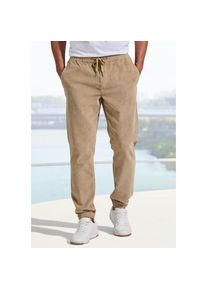 John Devin, Herren, Jogger Pants &raquo;- elastische Cordhose im Jogg Pants Style&laquo; auch in gro&szlig;en Gr&ouml;&szlig;en, camel, N-Gr, L (52/54) -N-Gr, camel, Herren Cord 