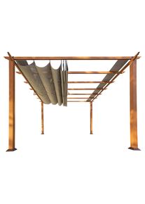Xxxl Pergola , Metall , 350x235x350 cm , Sonnenschutz, Pavillons