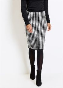 Strikket skjørt, svart, størrelse 52/54 (XXL), bonprix