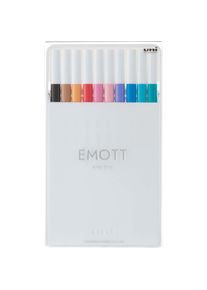 uni-ball, Schreibstifte, Faserschreiber Emott Soft Pastell 0.4 mm, 10er-Set (10x)