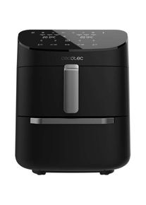 Cecotec Cecofry FoodCourt Dubbele Airfryer XXL - Airfryer & Oven - 11 Liter - Stacked - 8, Fritteuse, Schwarz