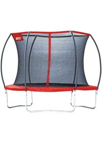 BEST Sporting Gartentrampolin »57140 Superstar Red« Ø 305 cm mit Netz in rot, Größe B/L/T: 305 cm x 255 cm x 305 cm