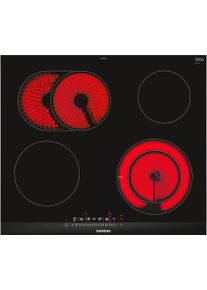 Siemens Elektro-Kochfeld von SCHOTT CERAN »ET675FNP1E« Optimale Hitzeverteilung dank zuschaltbarer Bräterzone & Timerfunktion in schwarz