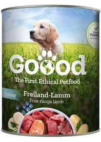 Goood Junior Nassfutter mit Freiland-Lamm & Forelle, 6x800g