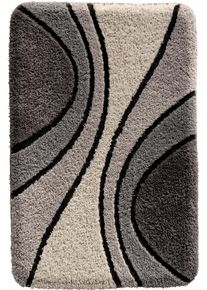 Hagemann unisex Rohož do kúpeľne sivá veľkosť 50 x 50 cm - Predložka k toalete s výrezom