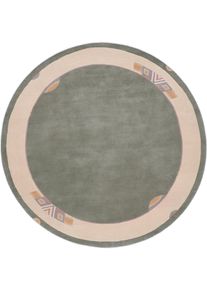 Nepal Dywan orientalny 250x250 Zielony (Nepal) Ręcznie Tkany