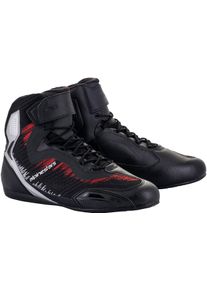 Alpinestars Faster 3 Rideknit, chaussures , couleur: Noir/Argent/Rouge , taille: 9 US