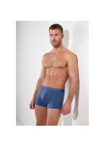 HOM, Herren, Boxershorts &raquo;HO1&laquo; bequem, weich, eng, elastisch, basic, breiter Bund, Baumwollmix, jeans blue, XXL, jeans blue, Boxershorts von HOM