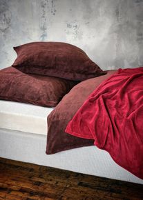 Knuffeldeken met cashmere touch - rood - maat 100x150 cm - bonprix