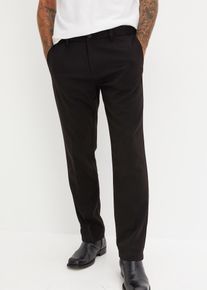 Regular fit chino met scherpe vouw straight - zwart - maat 64 - bonprix
