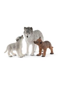 Mère louve Schleich Wild Life avec ses chiots