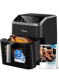 Midea MAD70F9APK, Fritteuse, Schwarz, Grau