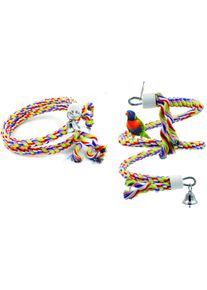 Croci Vogel Spiralseil Vogelspielzeug Seil L, Hundespielzeug