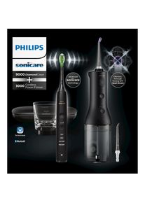 PHILIPS SONICARE, Elektrische Zahnb&uuml;rste, Diamond Clean 9000 & Cordless Power Flosser 3000