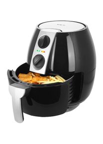 Emerio Heissluftfritteuse,Smart Fryer, 4.5L, Cool Touch, Fritteuse, Schwarz, Silber