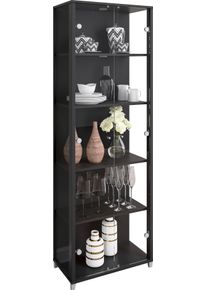 Fif Möbel Fif Möbel Vitrine »OPTIMA« Standvitrine, Vitrinenschrank, Glasvitrine, Sammlervitrine, Größe B/H/T: 57,5 cm x 172 cm x 32 cm