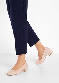 Pumps mit Blockabsatz, beige, Gr&ouml;&szlig;e 37, Vegan, bonprix