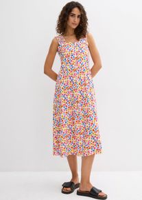 Shirtkleid aus Baumwoll-Viskose-Mix, weiß, Größe 48/50 (XL), Viskose, bonprix