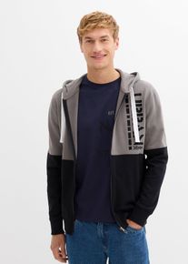 Kapuzen-Sweatjacke aus reiner Bio-Baumwolle, grau, Gr&ouml;&szlig;e 48/50 (M), 100% Baumwolle, bonprix