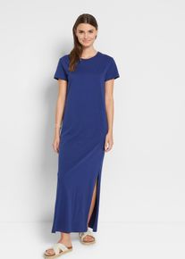 Maxikleid aus reiner Baumwolle, blau, Größe 36/38 (S), 100% Baumwolle, bonprix