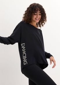 Schnelltrocknendes Sport-Shirt mit Retro-Print, schwarz, Gr&ouml;&szlig;e 36/38 (S), bonprix