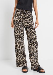 Jersey-Hose aus flie&szlig;endem Viskose-Mix, schwarz, Gr&ouml;&szlig;e 44/46 (L), Viskose, bonprix