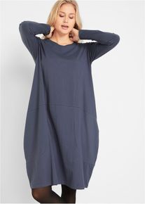 Jerseykleid in O-Shape, lila, Gr&ouml;&szlig;e 40/42 (M), mit Baumwolle, bonprix