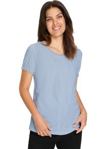 Damer Tr&ouml;ja med broderi med spetsdekor isbl&aring; Gr&ouml;&szlig;e 46