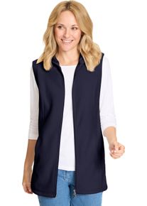 Damska Flaušová vesta s 2-cestným zipsom námornícka modrá veľkosť 56