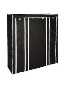 TecTake Armadio Ameline 150 x 175 x 45 cm - nero - 402528