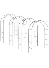 TecTake 4 Archi per rose rampicanti ca. 240cm - verde - 402661