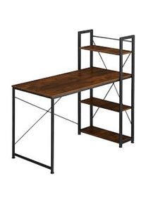TecTake Scrivania da computer Hershey 122 x 61 x 120 cm - industriale scuro - 404425