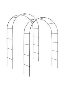 TecTake 2 Archi per rose rampicanti ca. 240cm - verde - 402660