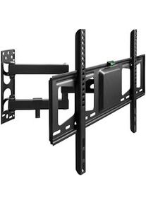 TecTake Supporto da installazione a parete per monitor 32-60′′ (81-152cm) inclinabile girevole - nero - 402611