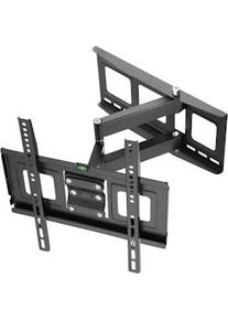 TecTake Supporto da parete per monitor 32-55′′ inclinabile girevole livella ad acqua - nero - 400967