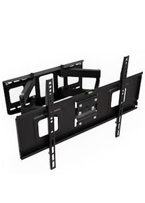 TecTake Supporto da parete per monitor 32-65′′ inclinabile girevole livella - nero - 400966