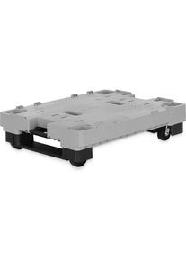 Pallet PALLY, l x b = 800 x 600 mm, hiPP, nylon wielen