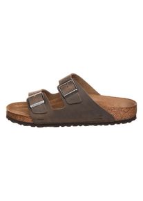 Birkenstock Leren slippers "Arizona" kaki - wijdte N - 19% | Maat: 41