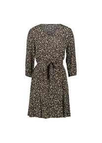 Zero , Minikleid »Minikleid mit Blumendruck« , BlackCream , EURO , 36 -EURO , 36 , Passform: Figurbetont