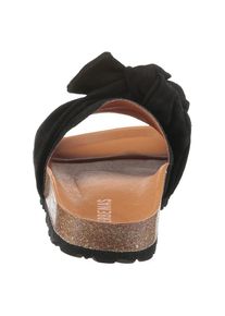 VERBENAS, Damen, Pantolette &raquo;Roxy Roda&laquo; , Sommerschuh, Schlappen, Strandschuh zum Schlupfen, schwarz, 38, schwarz, Mit gro&szlig;em Knoten