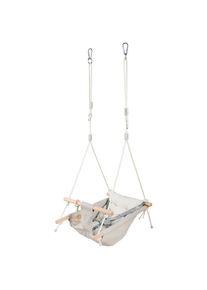 My Baby Lou Babyschaukel, Grau, Naturfarben, Wei&szlig;, Holz, Metall, Kunststoff, Textil, Buche, Hartholz, 70x170x45 cm, EN 71, h&ouml;henverstellbar, Spielzeug, Holzspielzeug