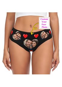 Personalized Custom Face Photo Panties Underwear Female Comfort Brief Panties Briefs Underpants For Wife Valentine's Day Gift