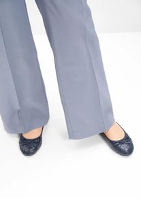 bonprix Baleriny w wygodnej szerokości, niebieski, 41