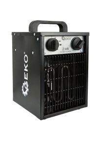 GEKO Elektro-Lufterhitzer mit Gebläse 2kW, Heizlüfter