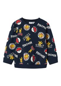 name it Drenge Sweatshirt 'NMMSILO POKEMON' navy / gul / r&oslash;d / hvid St&oslash;rrelse 92