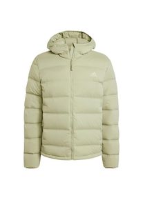 Adidas Helionic Stretch Hooded Down Jacket Doudoune taille XL beige