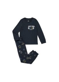 Tchibo - Kinder-Pyjama Smileyworld - Jungen - Gr. 122/128 - dunkelblau/print