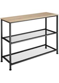 TecTake Cómoda Bristol 100 x 30 x 81 cm madera industrial clara, roble Sonoma - 404201