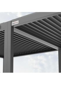 pergomondo Verbindungsset für Pergola mit Lamellendach | 3 m, weiß